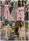 Zariya By Sayuri Mul Silk Embroiderey Work Kurti With Sharara Dupatta